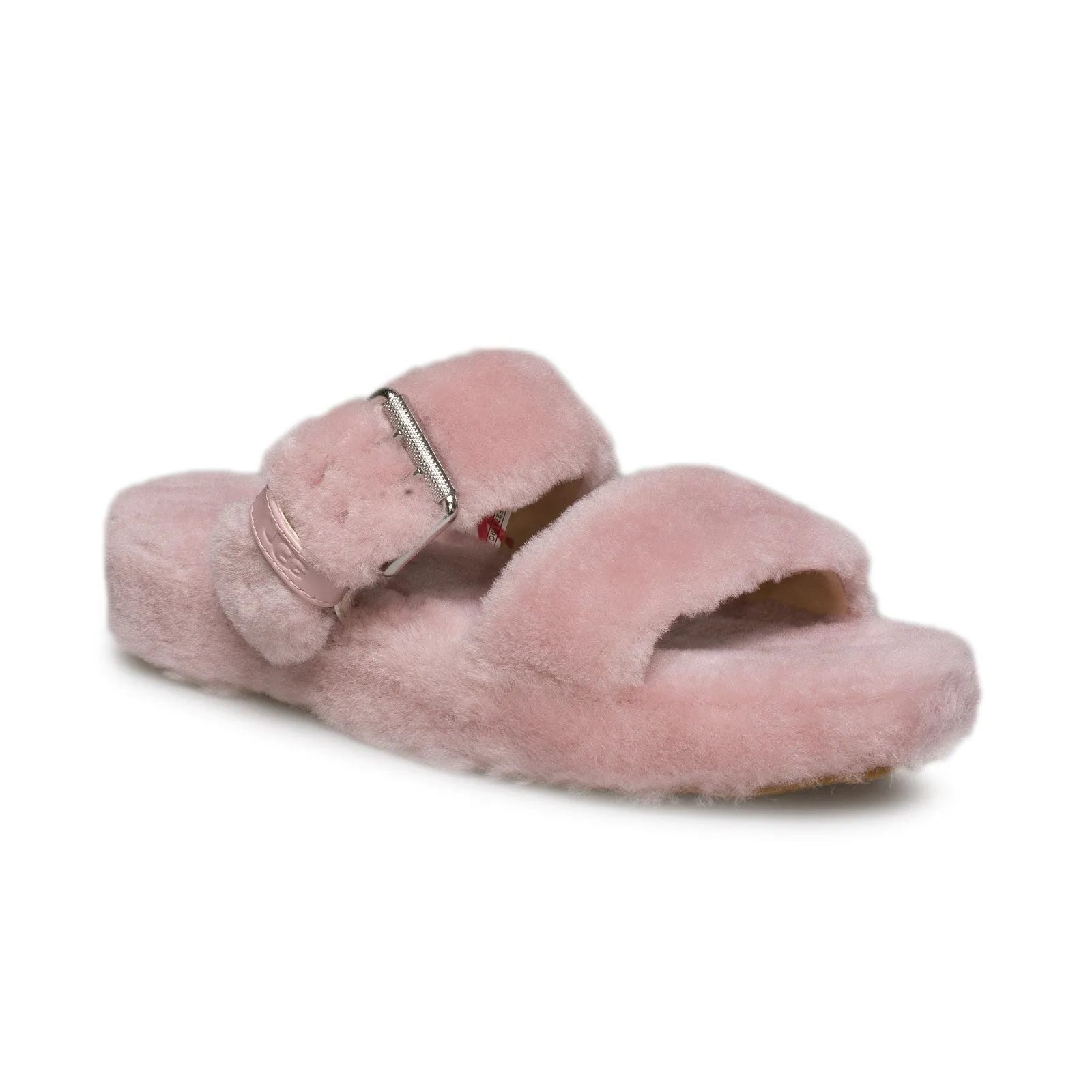 UGG Pink Crystal Fuzz Yeah Sandals - Women's