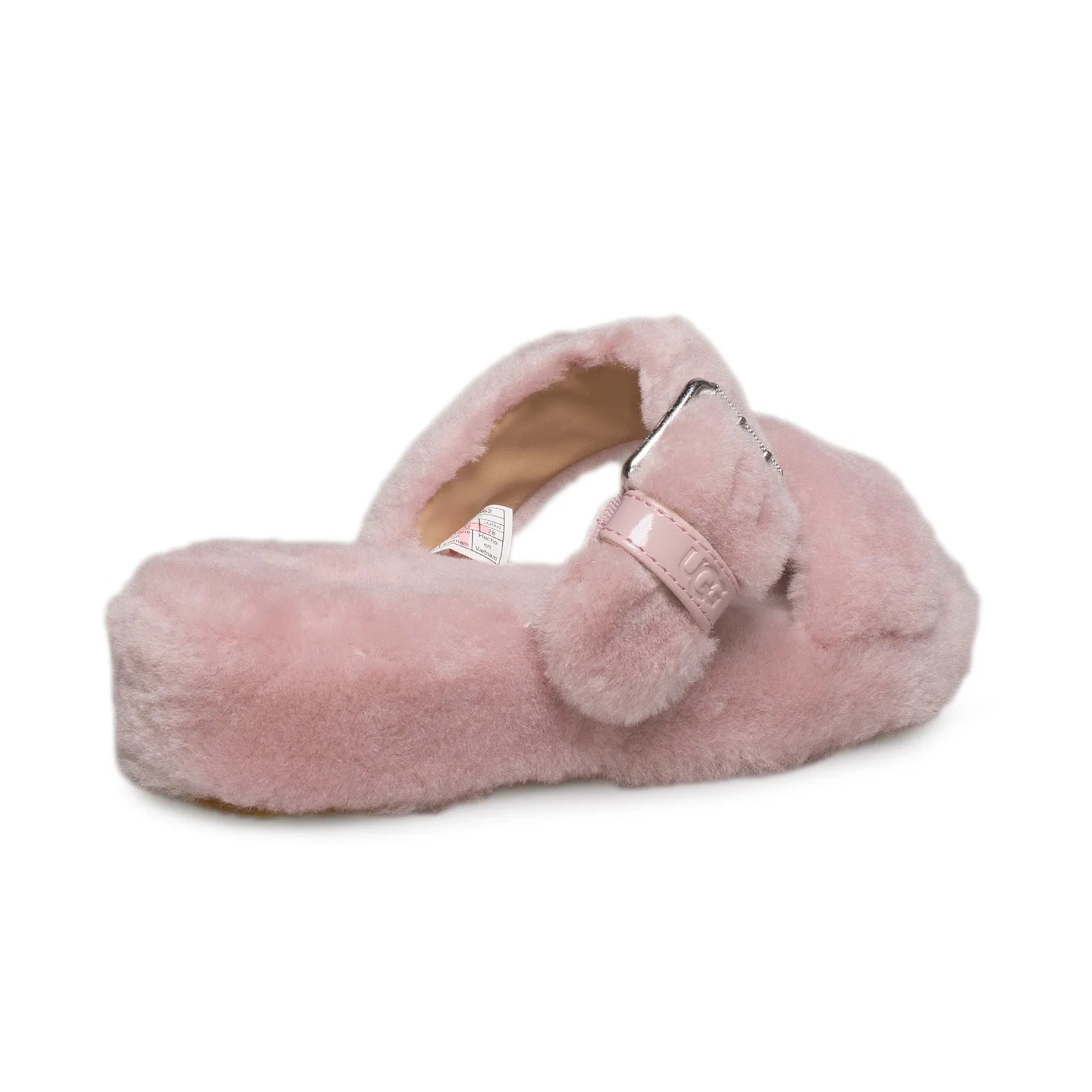 UGG Pink Crystal Fuzz Yeah Sandals - Women's