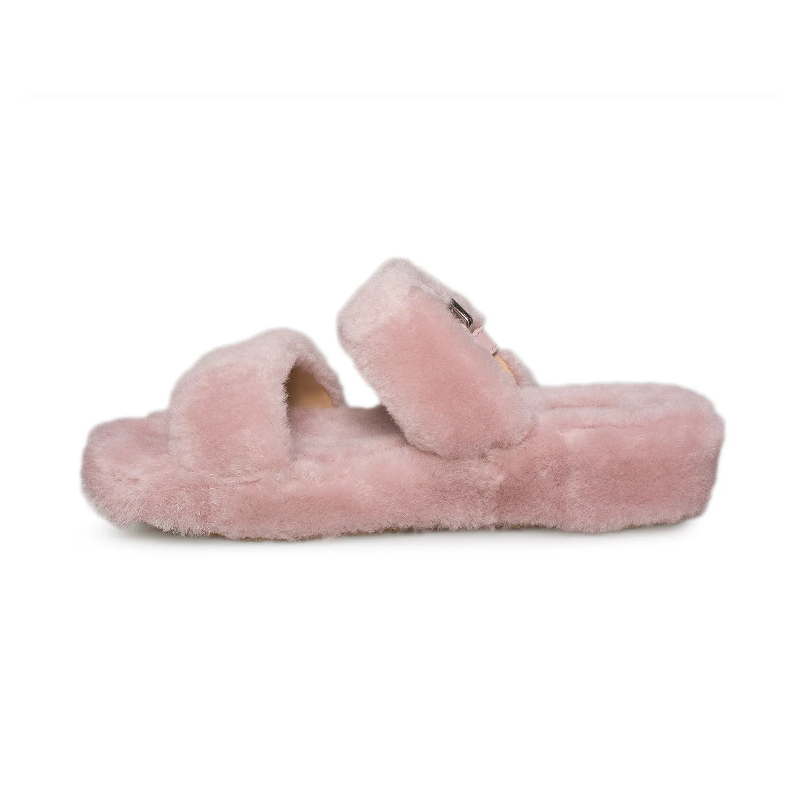 UGG Pink Crystal Fuzz Yeah Sandals - Women's