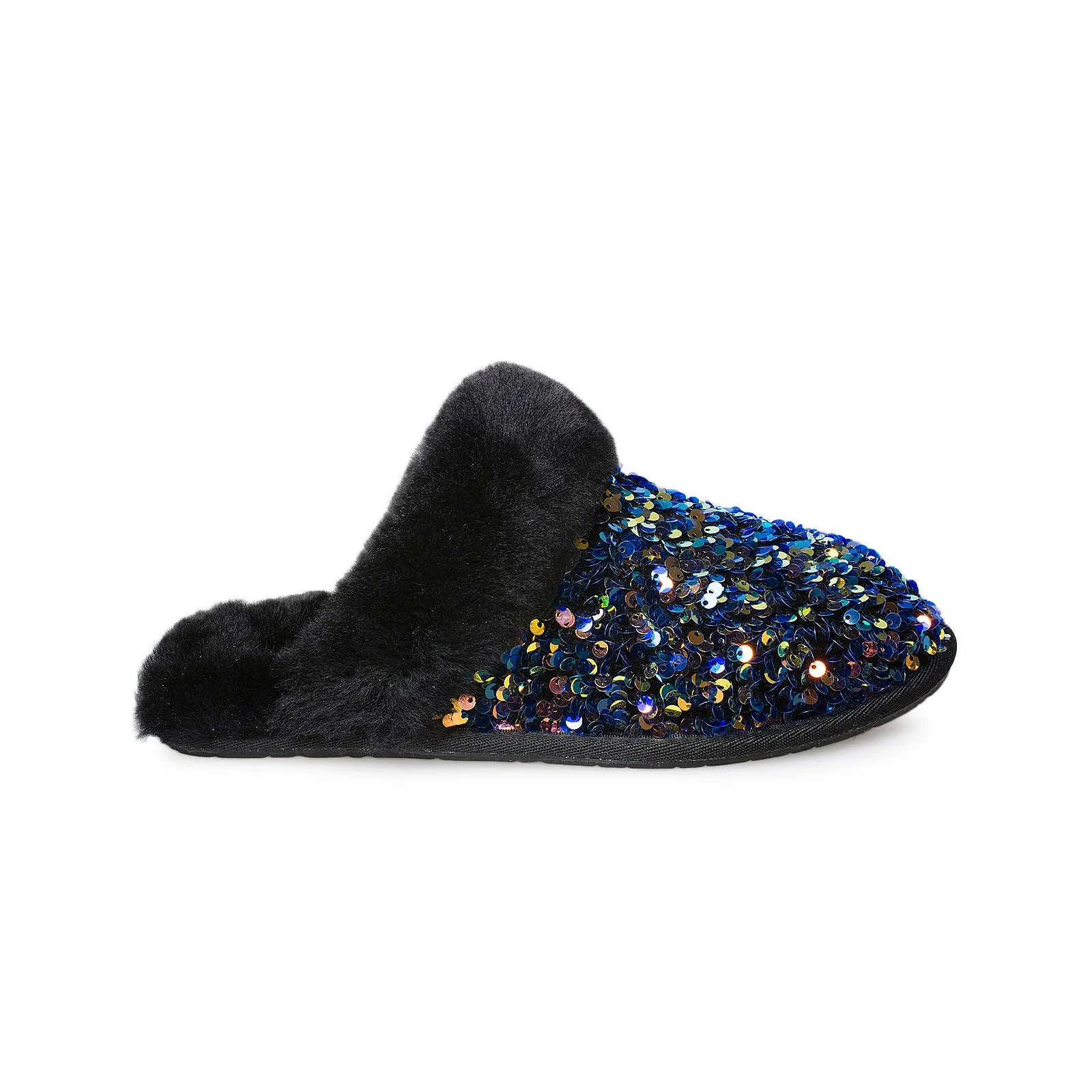 UGG Stellar Sequin Black Slippers - Women's