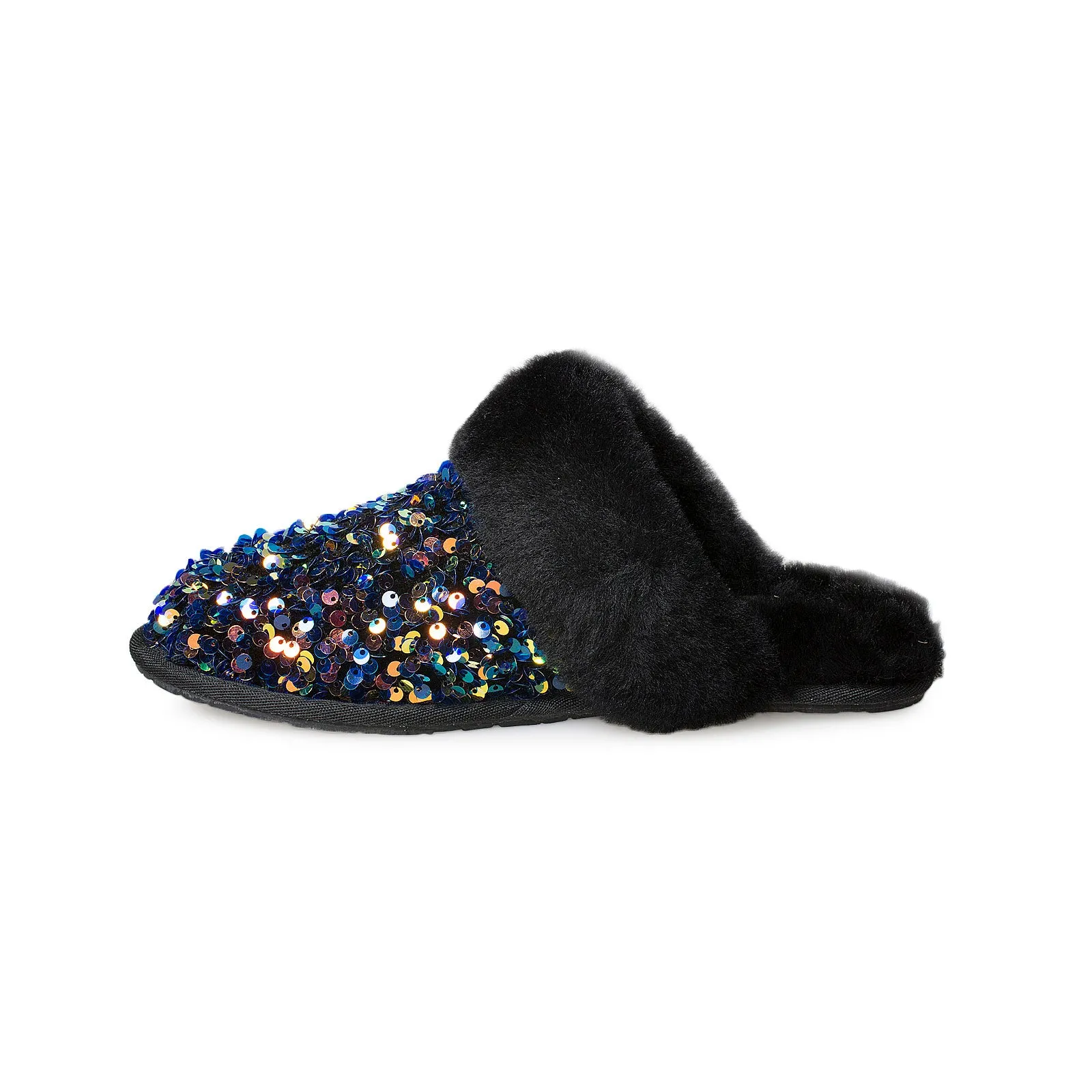 UGG Stellar Sequin Black Slippers - Women's