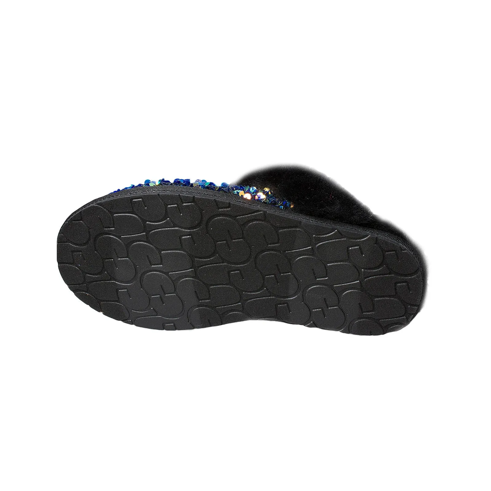 UGG Stellar Sequin Black Slippers - Women's