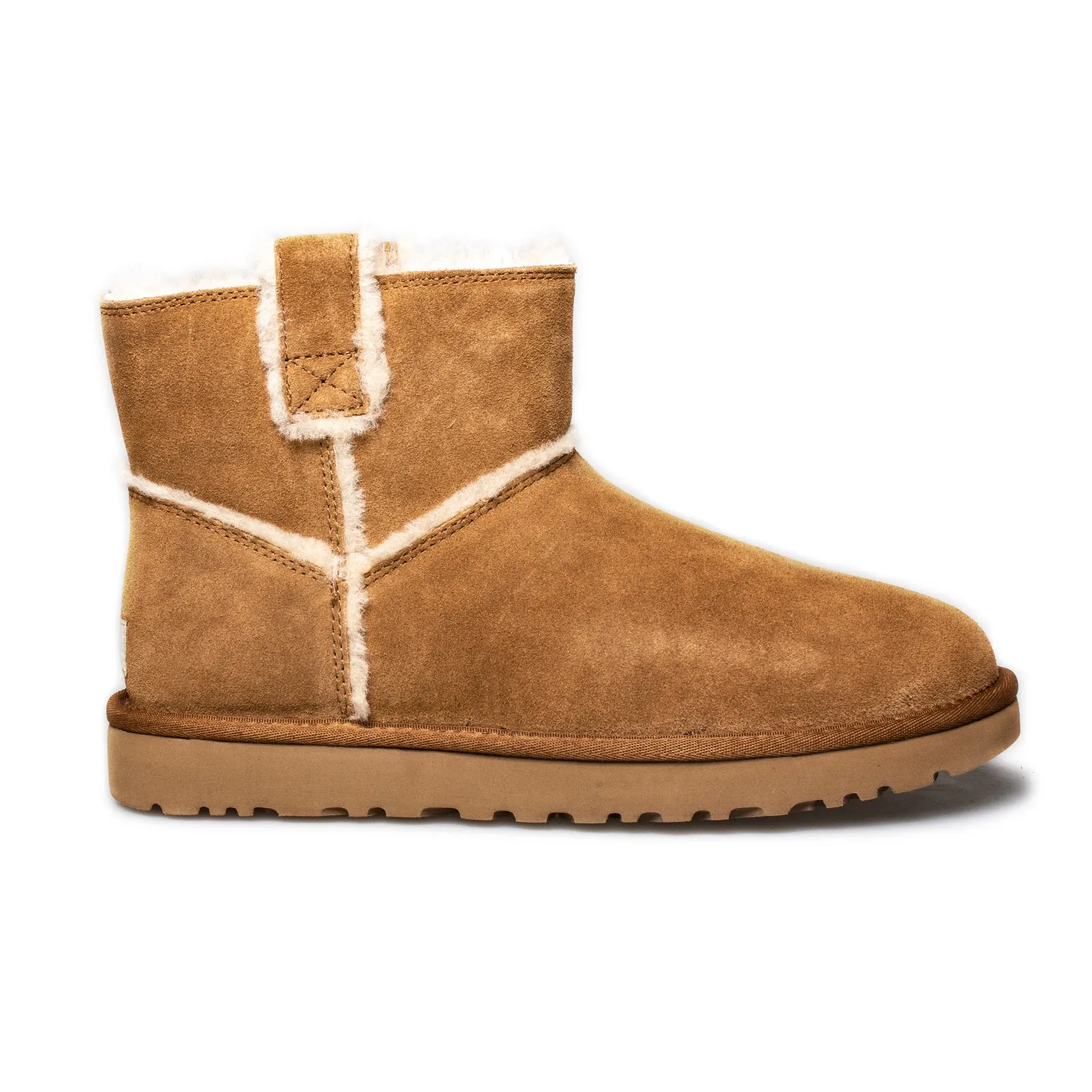 UGG Women's Classic Mini Spill Seam Chestnut Boots