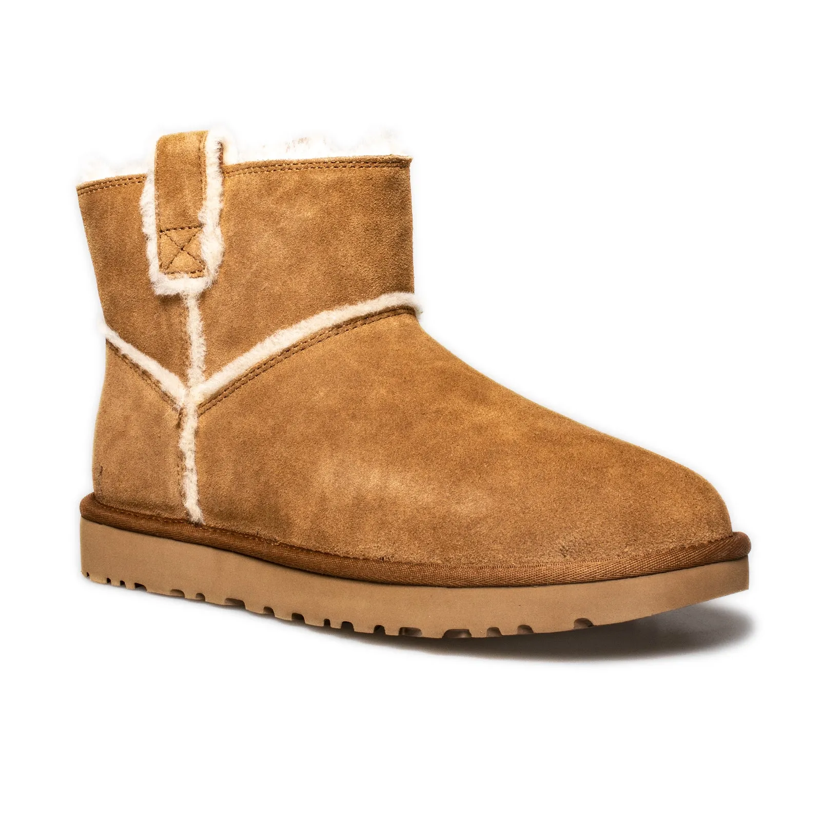 UGG Women's Classic Mini Spill Seam Chestnut Boots