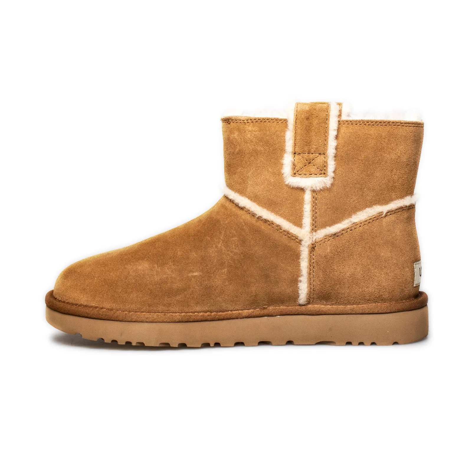 UGG Women's Classic Mini Spill Seam Chestnut Boots