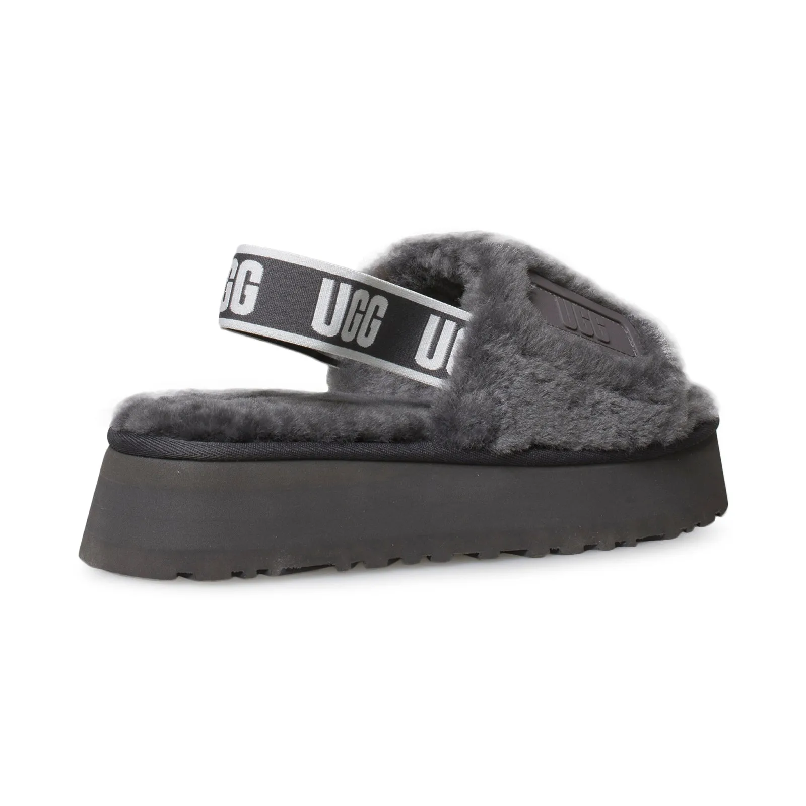 UGG Women's Dark Grey Disco Slide Shoes