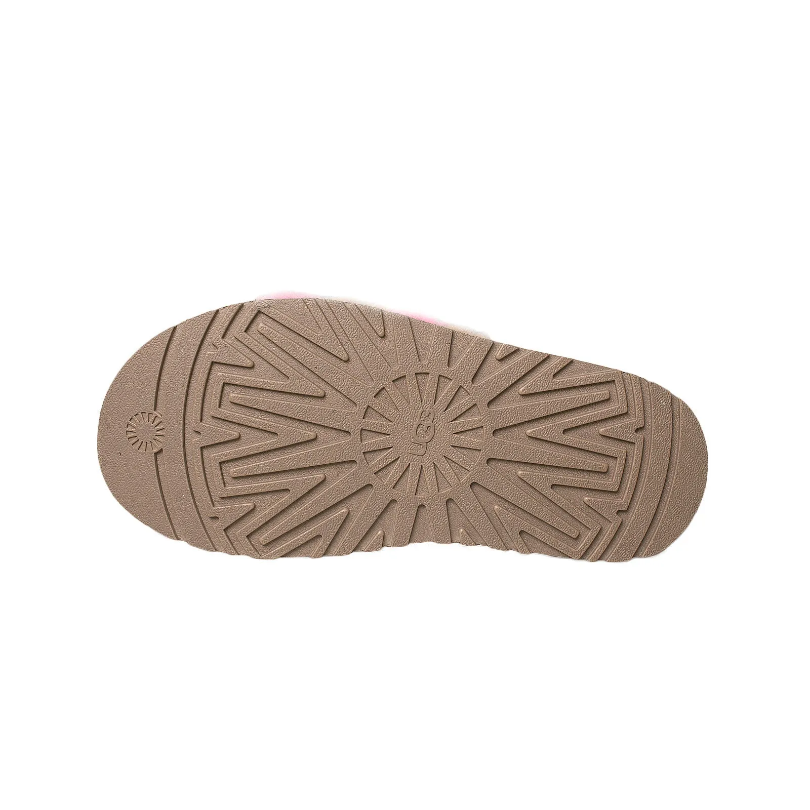 UGG Women's Slippers - Chestnut Pink Rose Combo Slides.