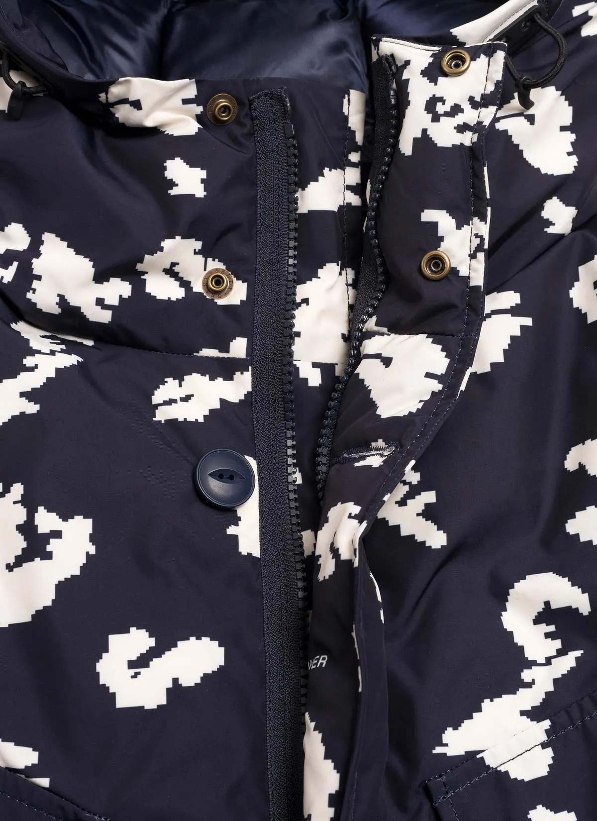 UNDERCOVER UC2B4208 PUFFER COAT - NAVY