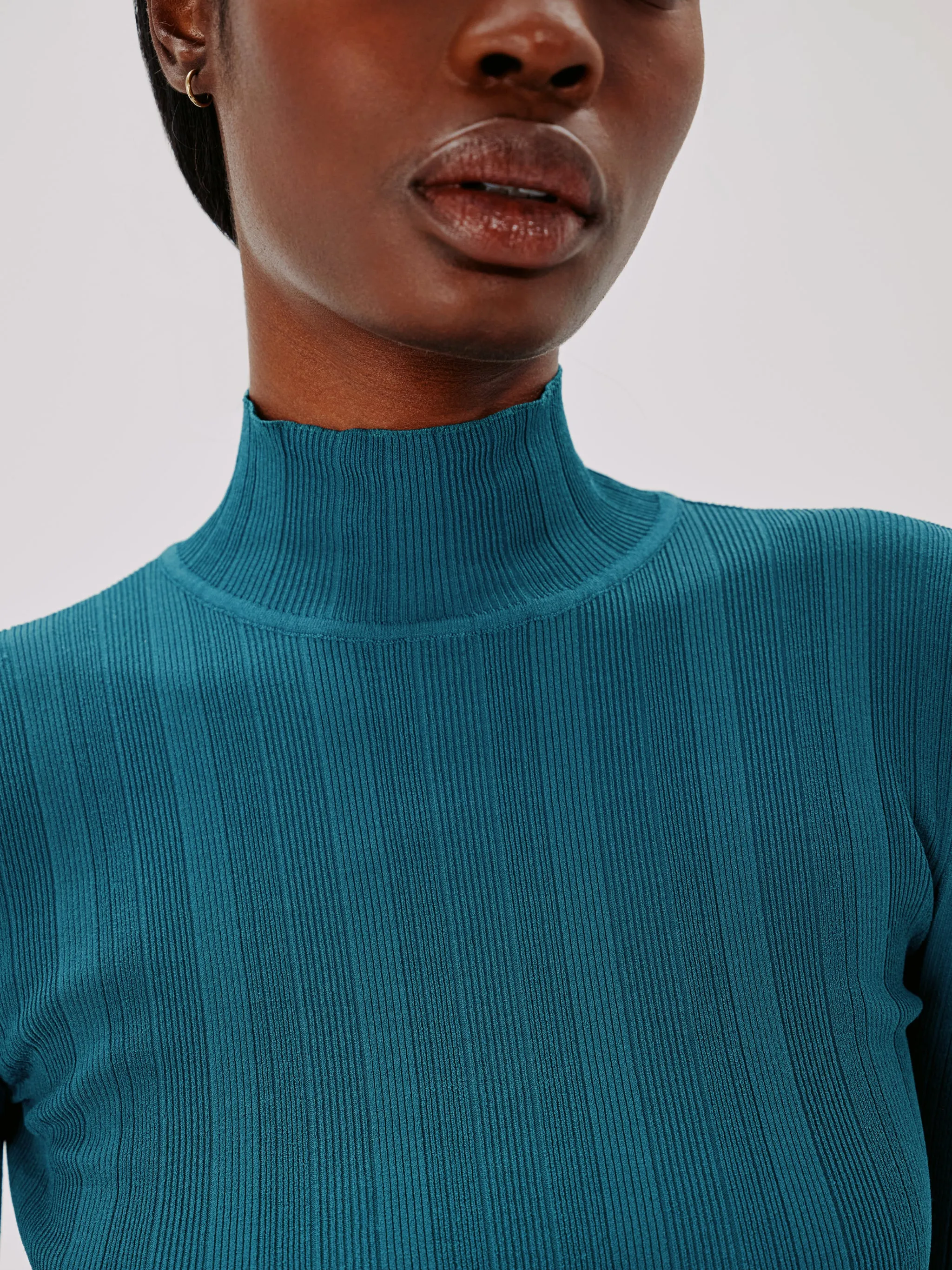 Variegated Rib Turtleneck - Shop Now!