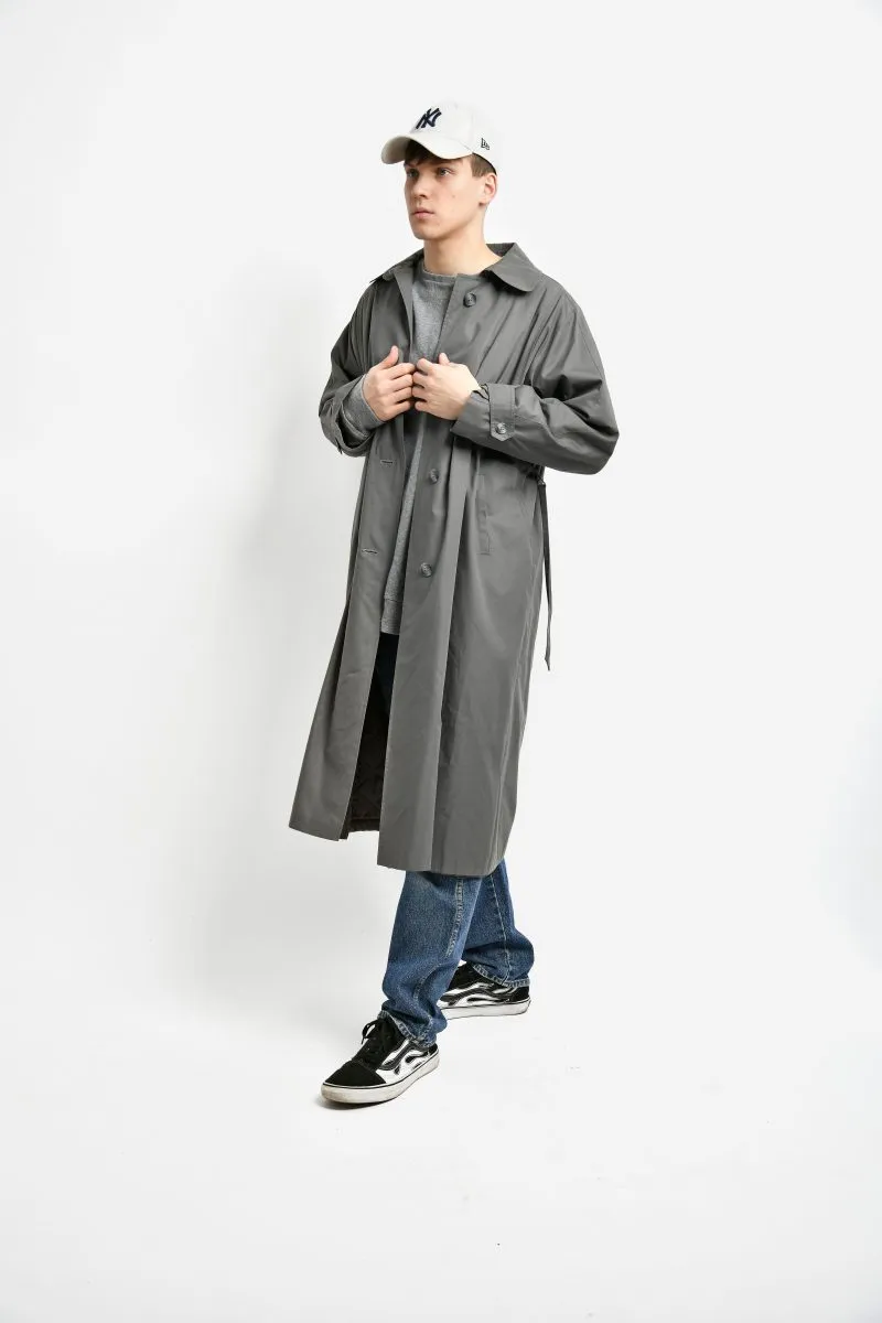 Vintage detective trench coat grey