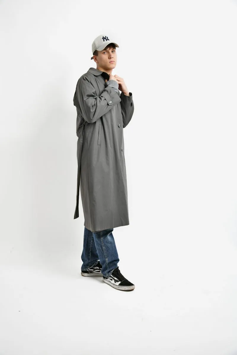 Vintage detective trench coat grey