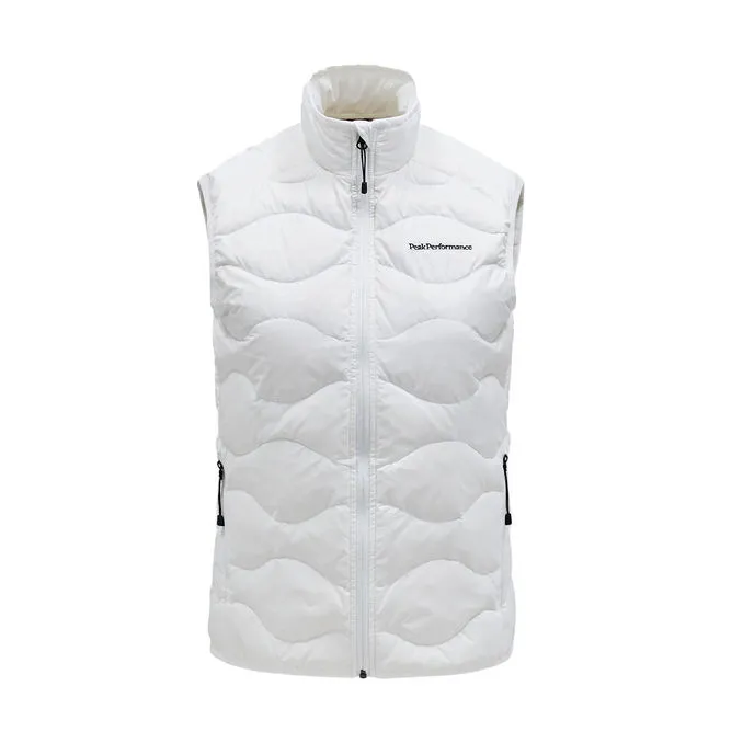 White Woman's Down Puffer Vest Jacket