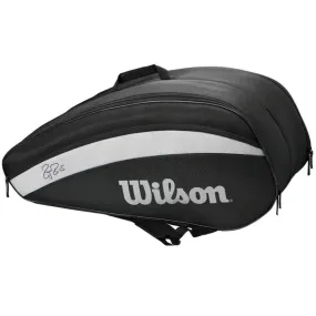 WILSON Federer Team 12R Tennis Kit Bag (Black)