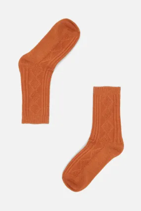 Winter Cable Knit Socks