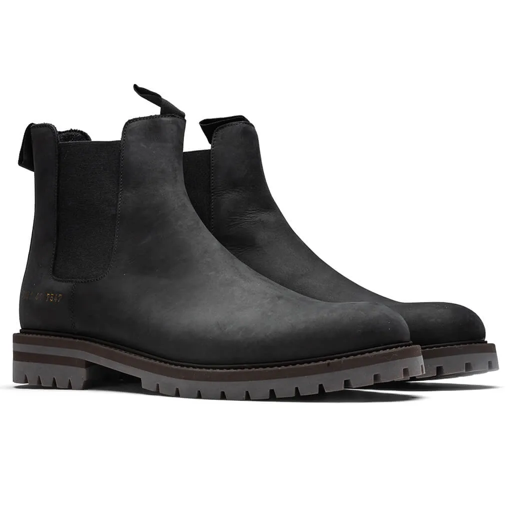 Winter Chelsea - Black can be rewritten as Stylish Black Winter Chelsea Boots