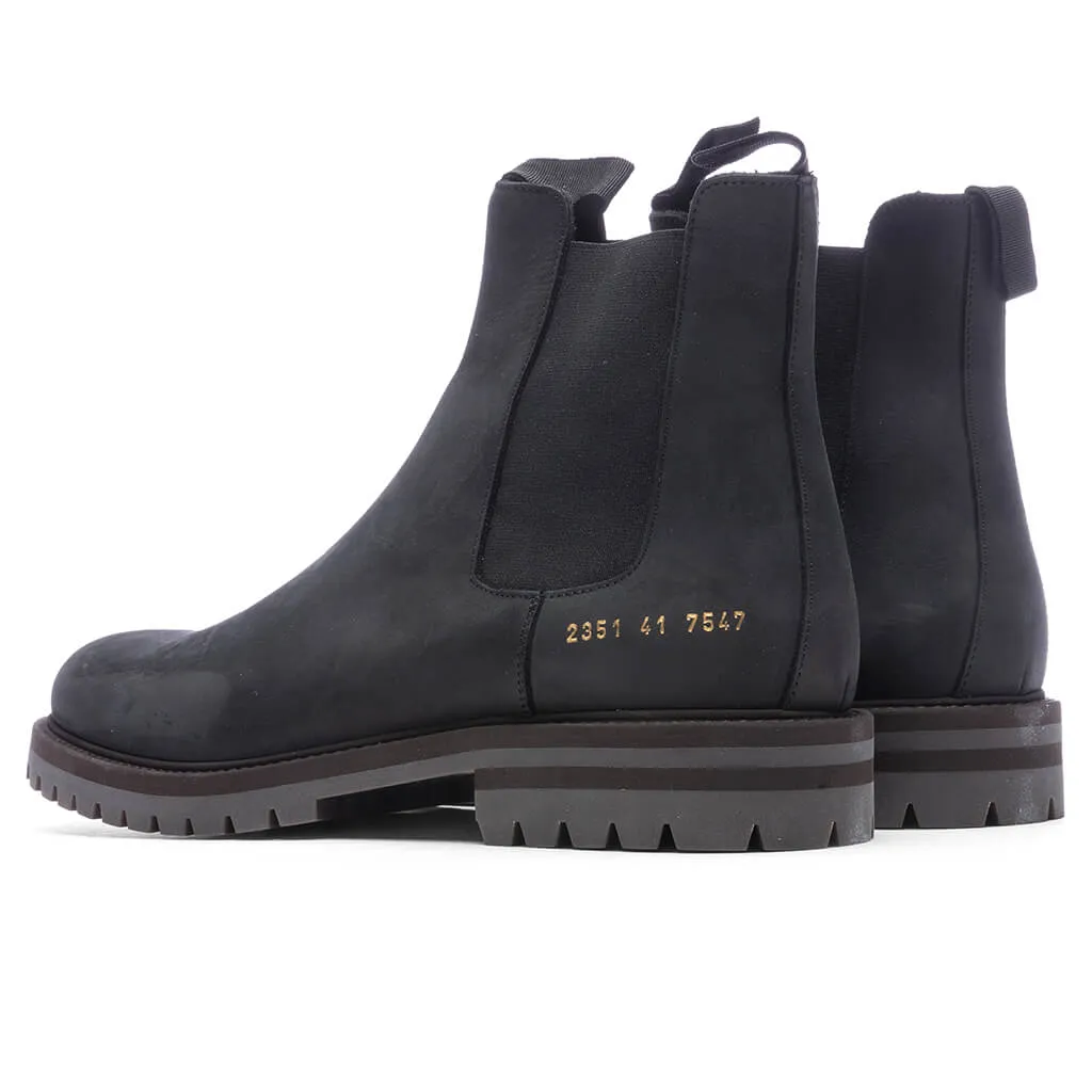 Winter Chelsea - Black can be rewritten as Stylish Black Winter Chelsea Boots