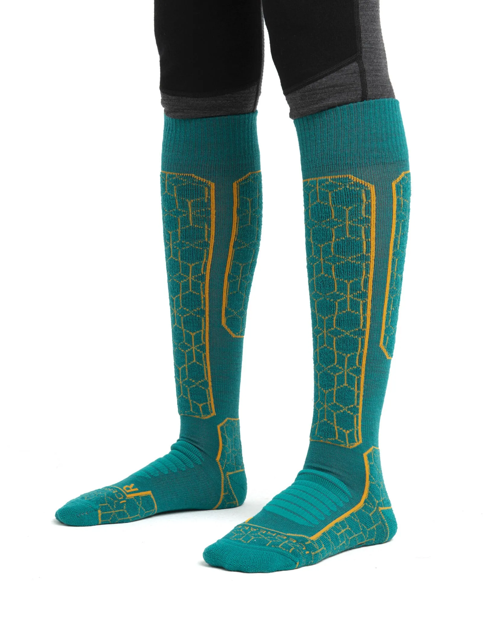 Women's Alpine Ski Socks with Geometric Pattern