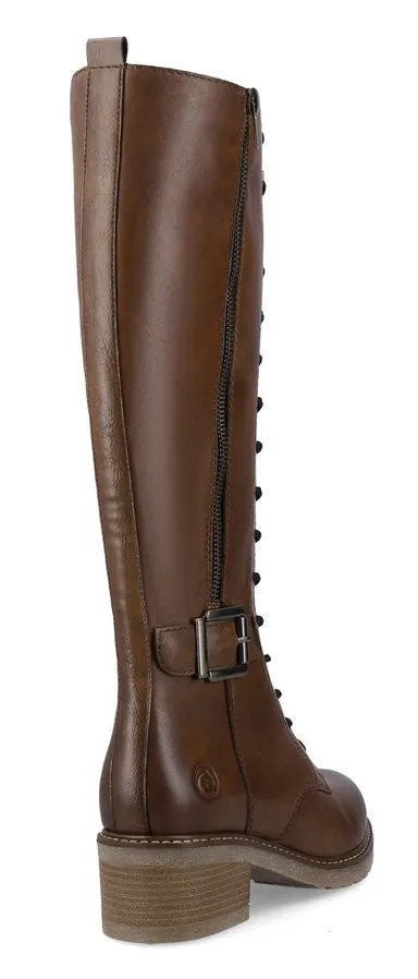 Women's Leather Knee High Boot - Remonte D1A74-22 | Discount Price