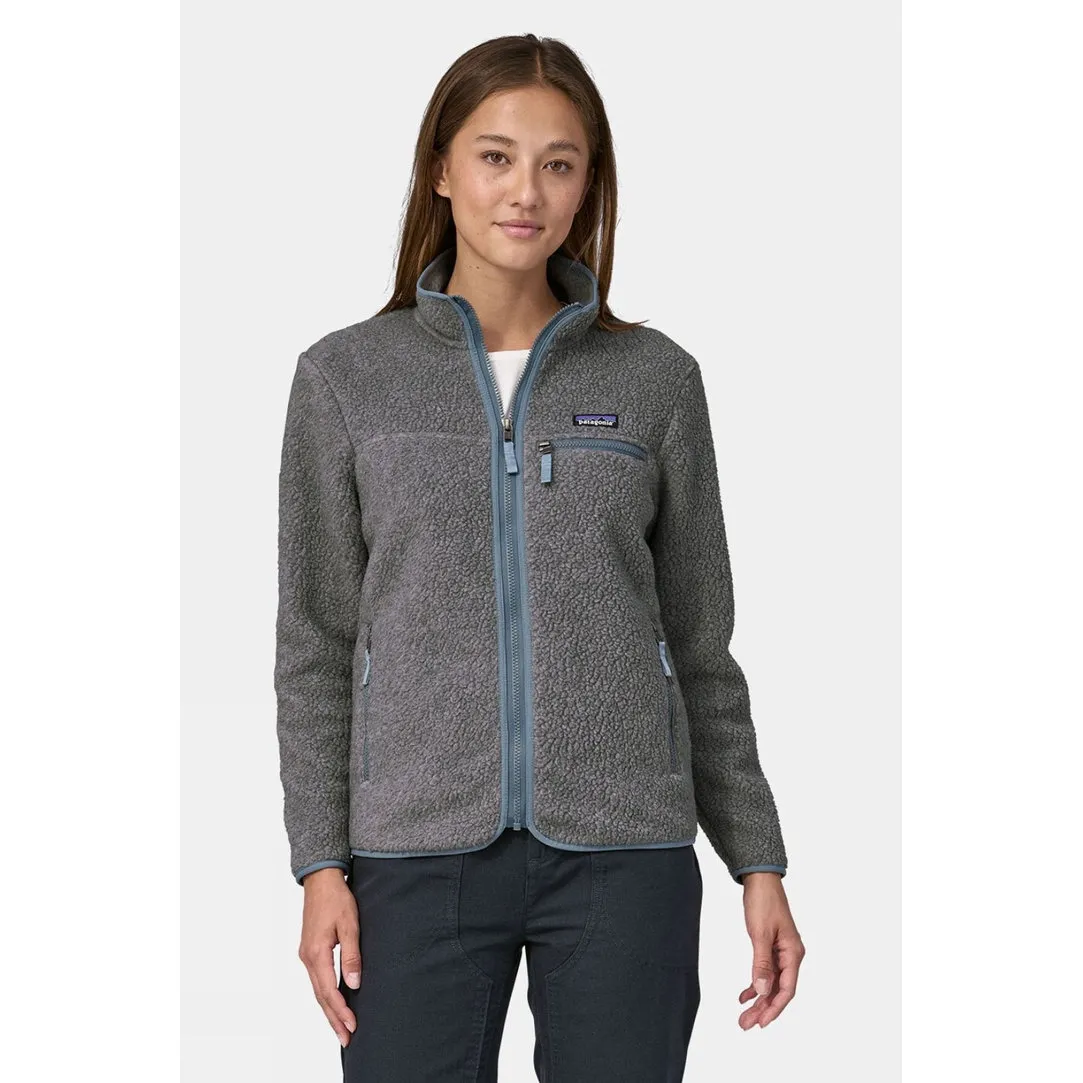 Womens Retro Pile Fleece Jacket