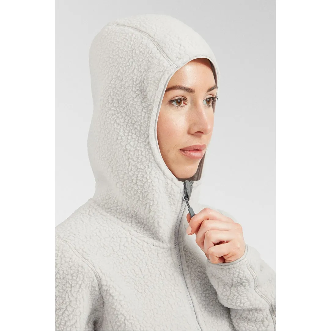 Womens Shearling Hoodie Fleece Jacket