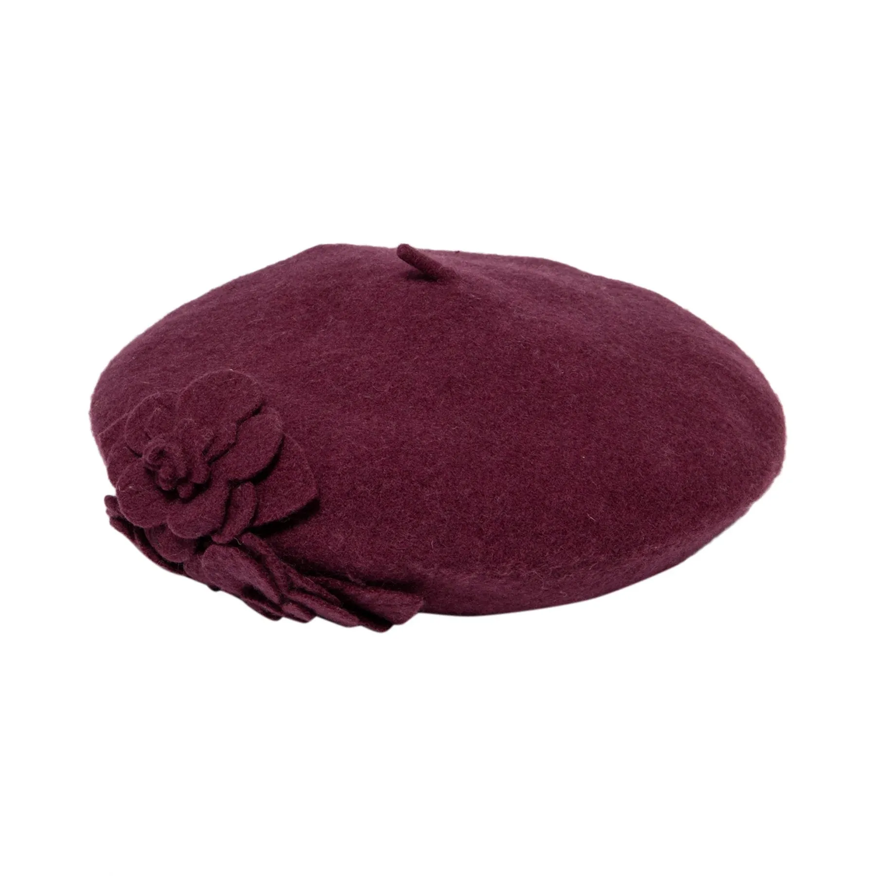 Wool Flower Beret - Shop Now