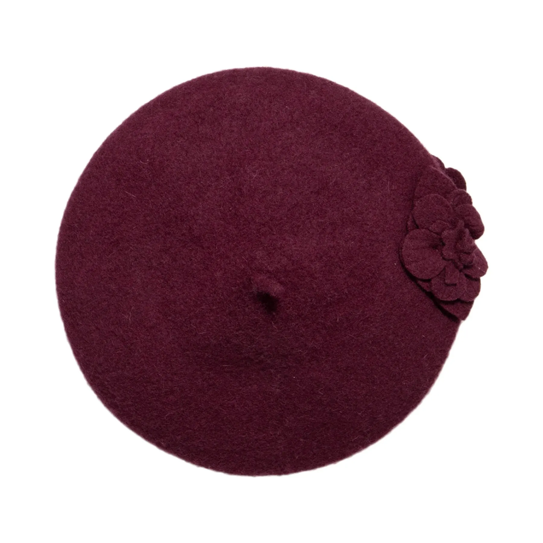 Wool Flower Beret - Shop Now