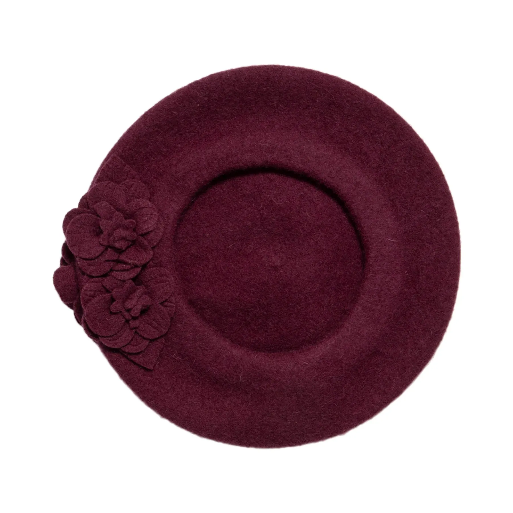 Wool Flower Beret - Shop Now