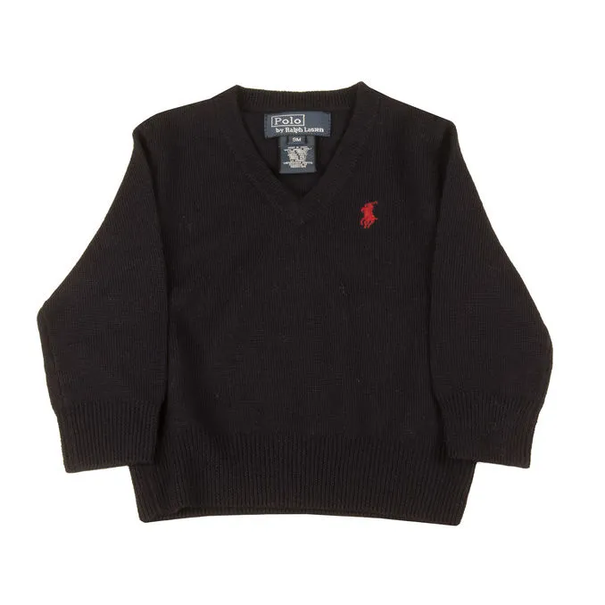 Wool Pullover for Kids - Navy Blue