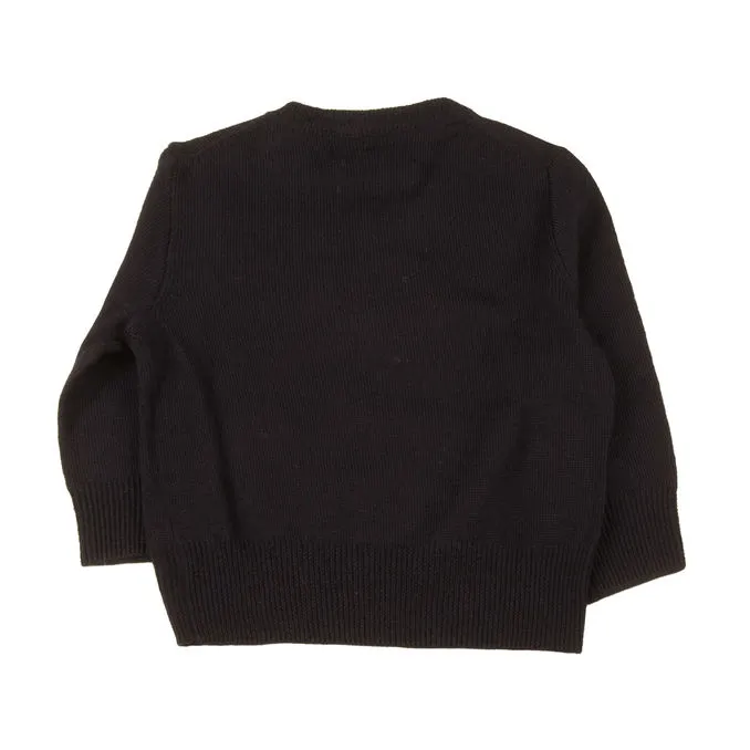 Wool Pullover for Kids - Navy Blue