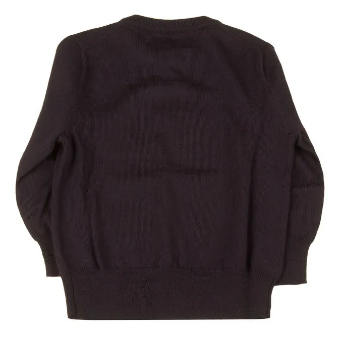 Wool Pullover - Kid's Blue Navy