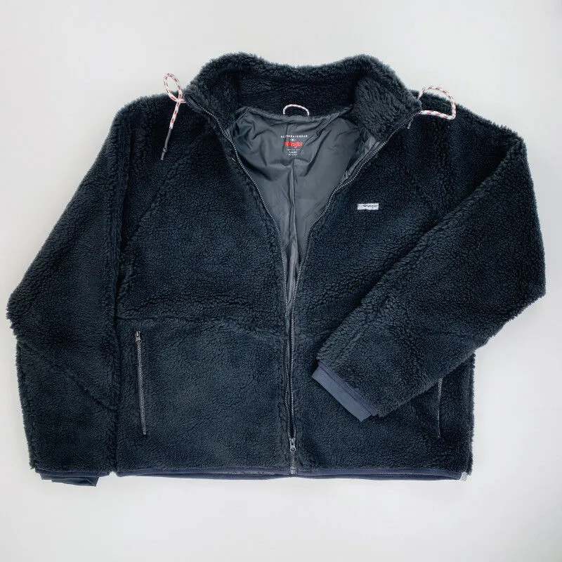 Wrangler Sherpa Fleece Jacket - Donna - Nero - Seconda mano - Disponibile in taglia L.