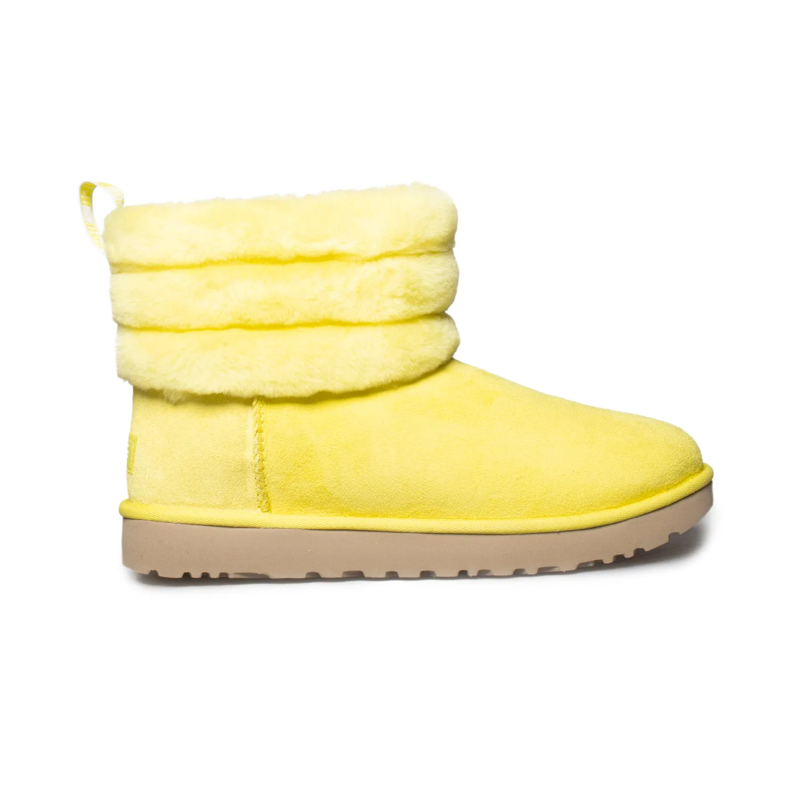 Yellow UGG Fluff Mini Quilted Margarita Women's Boots | Buy Now