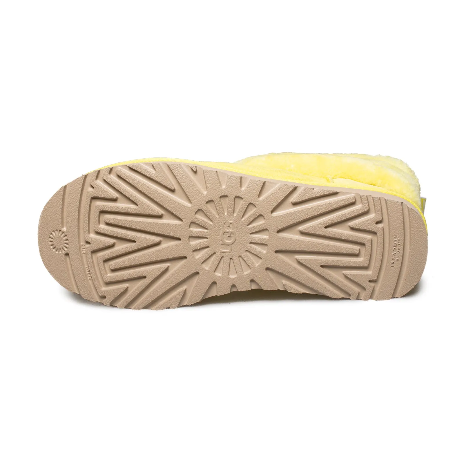 Yellow UGG Fluff Mini Quilted Margarita Women's Boots | Buy Now